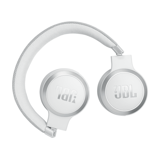 JBL Live 670NC - White - Wireless On-Ear Headphones with True Adaptive Noise Cancelling - Detailshot 4 image number null